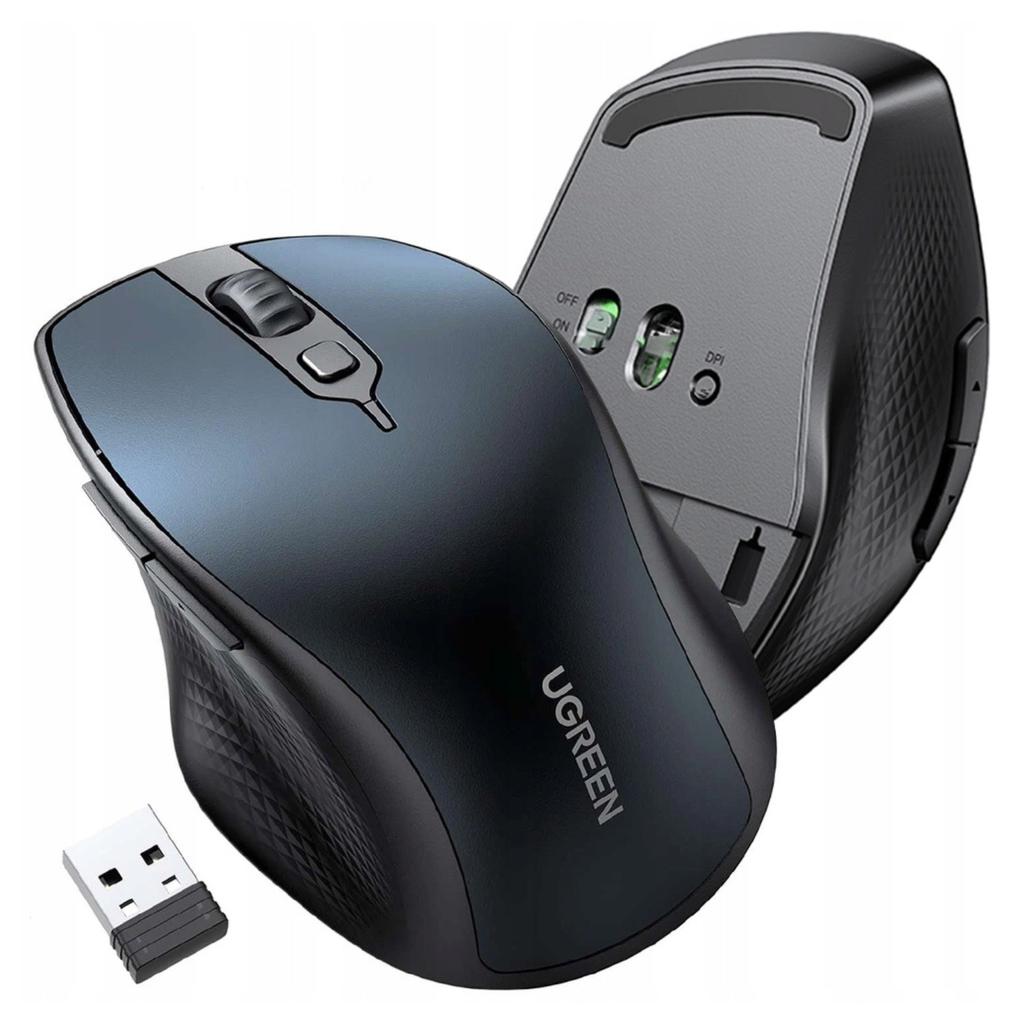 Myszka Bezprzewodowa Ugreen Mu101 2.4G+Bt (Niebieska)