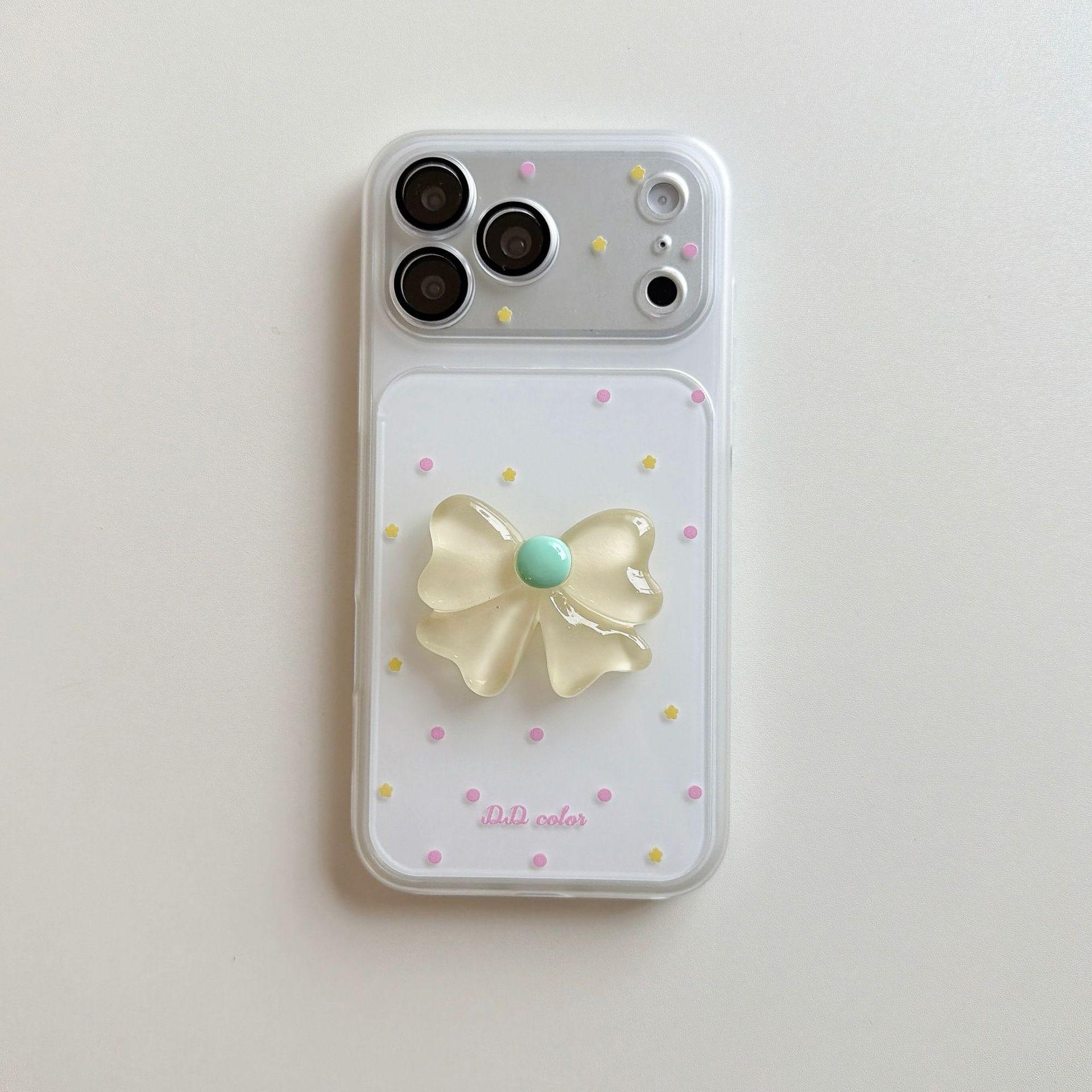

Energetic Shell Bowknot Protective Case for iPhone 17 Pro Max - Cute and Compatible with Apple 16, 15, and 17 Models. iPhone 14 Pro Max