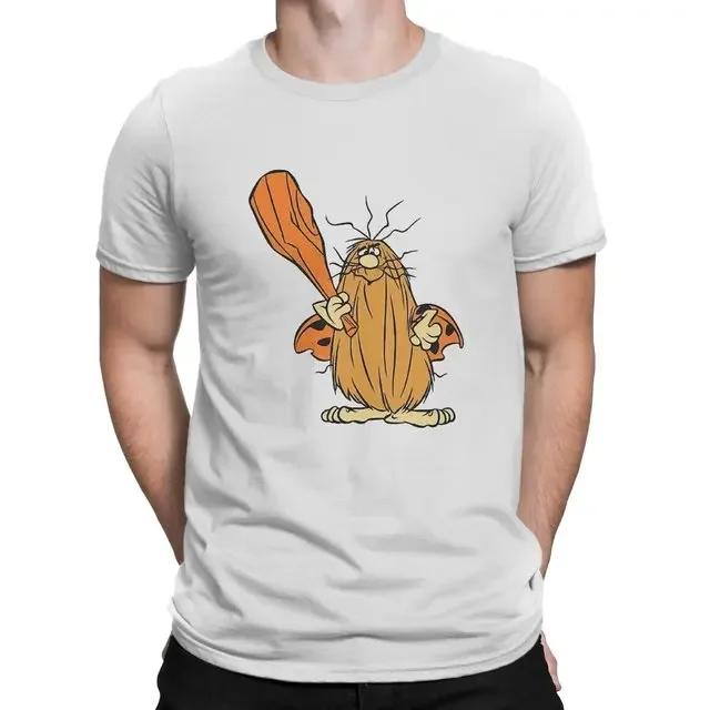Funny Captain Caveman Cavey 1980s Cartoon Print Tops Men Clothing Ropa Hombre Camisetas Hanna Barbera Graphic TShirt Oversized