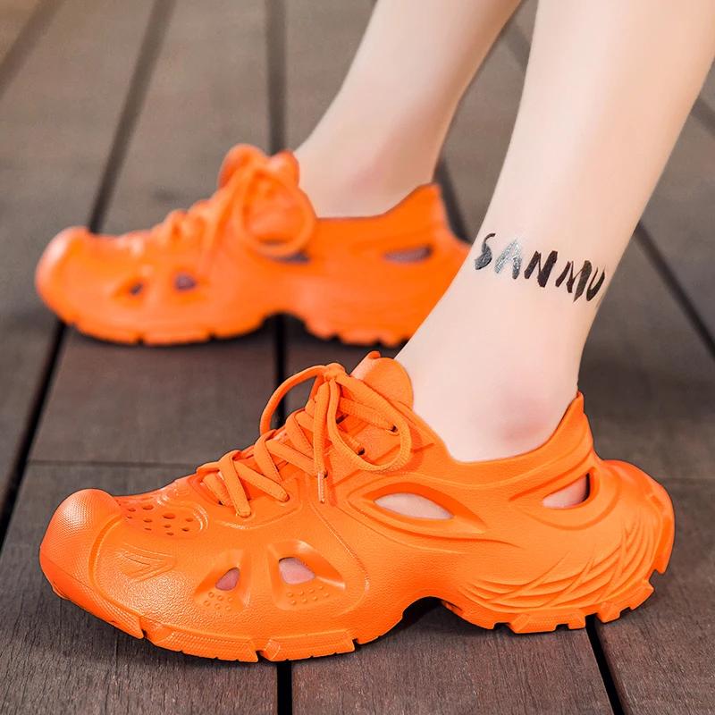 

2025 New Model ADULT EVA Sandals Male and Female Couple Slippers Fashionable Beach Water Wading Shoes 45