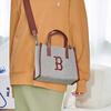 New MLB Boston Red Sox Polyester Tote Bag Shopping Bag Boston Portable Crossbody Bag Shoulder Bag Small Size Unisex Brown 3AORS062N-43BRD