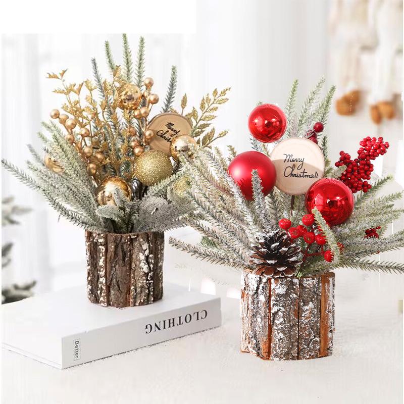 Luminous Mini Christmas Tree Set - Desktop Decoration and Gift
