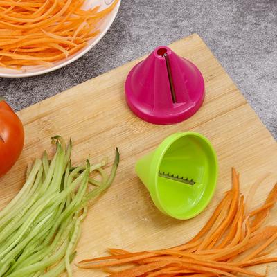 Rallador de verduras en forma de cono con hoja de acero inoxidable, herramienta para triturar sin esfuerzo, utensilio duradero para cocina casera y restaurante