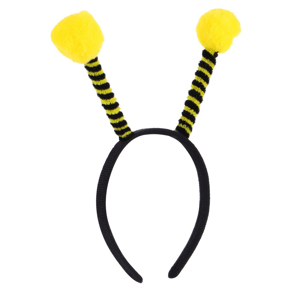 12 Stück Bienen-Antennen-Haarreif Haarreifen Haarspange Kostümzubehör Kopfbedeckung für Damen Perfekt für Halloween-Kostüm und Cosplay