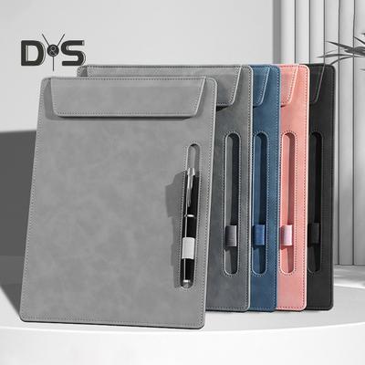 Tablero Duro de Cuero Sintético con Clip Magnético para Páginas Tamaño Carta A4 Carpeta con Portabolígrafo Organizador de Documentos Almohadilla para Escribir para Hotel Oficina Hospital