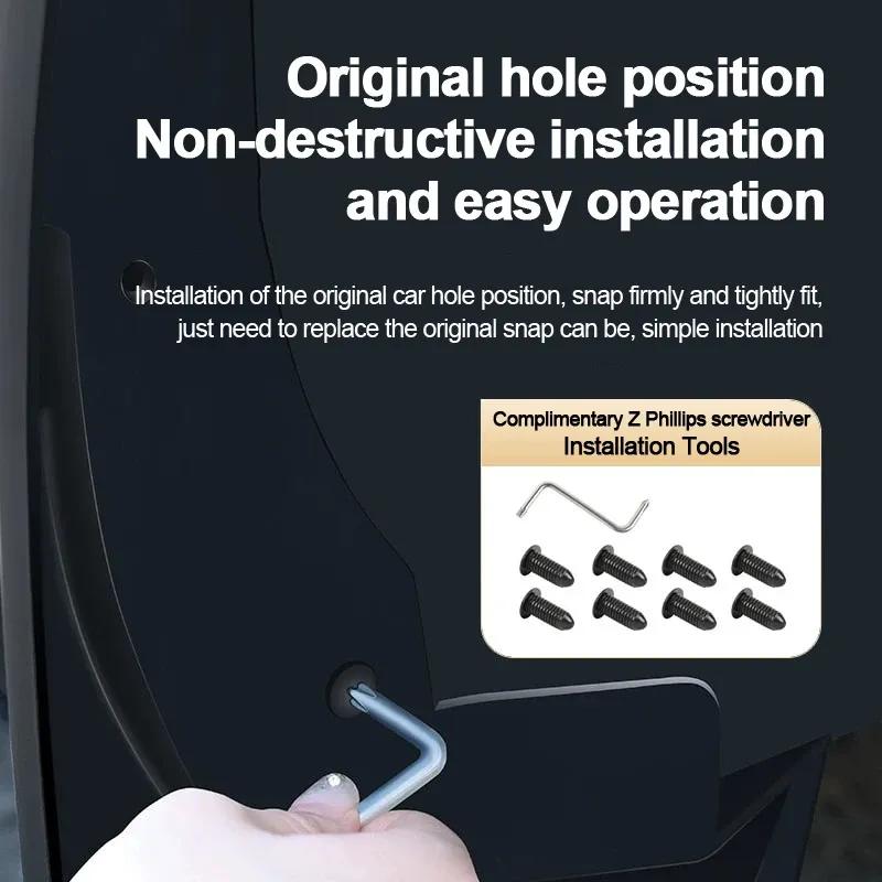 For Dongfeng Aeolus Yixuan GS -2025 Car Mud Flaps 4PCS Wheel Cover Splash Guards Fender Mud Flaps Mudguard Cars Accessories