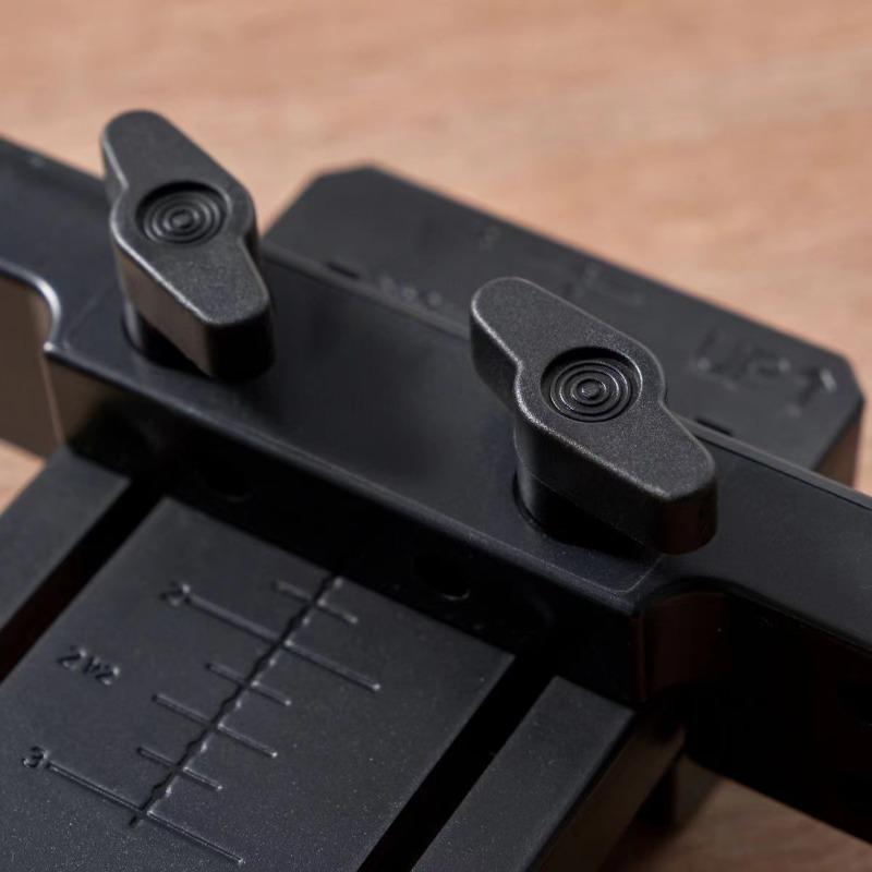 Allsome Multi-functional Cabinet Door Installation Aids Cabinet Door Mounting Jig ABS Plastic Body Tool for Installing Cabinets