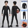 Kids & Adults Quick-Dry Sports Suit: Long Sleeve Tights for Football, Basketball, Fitness