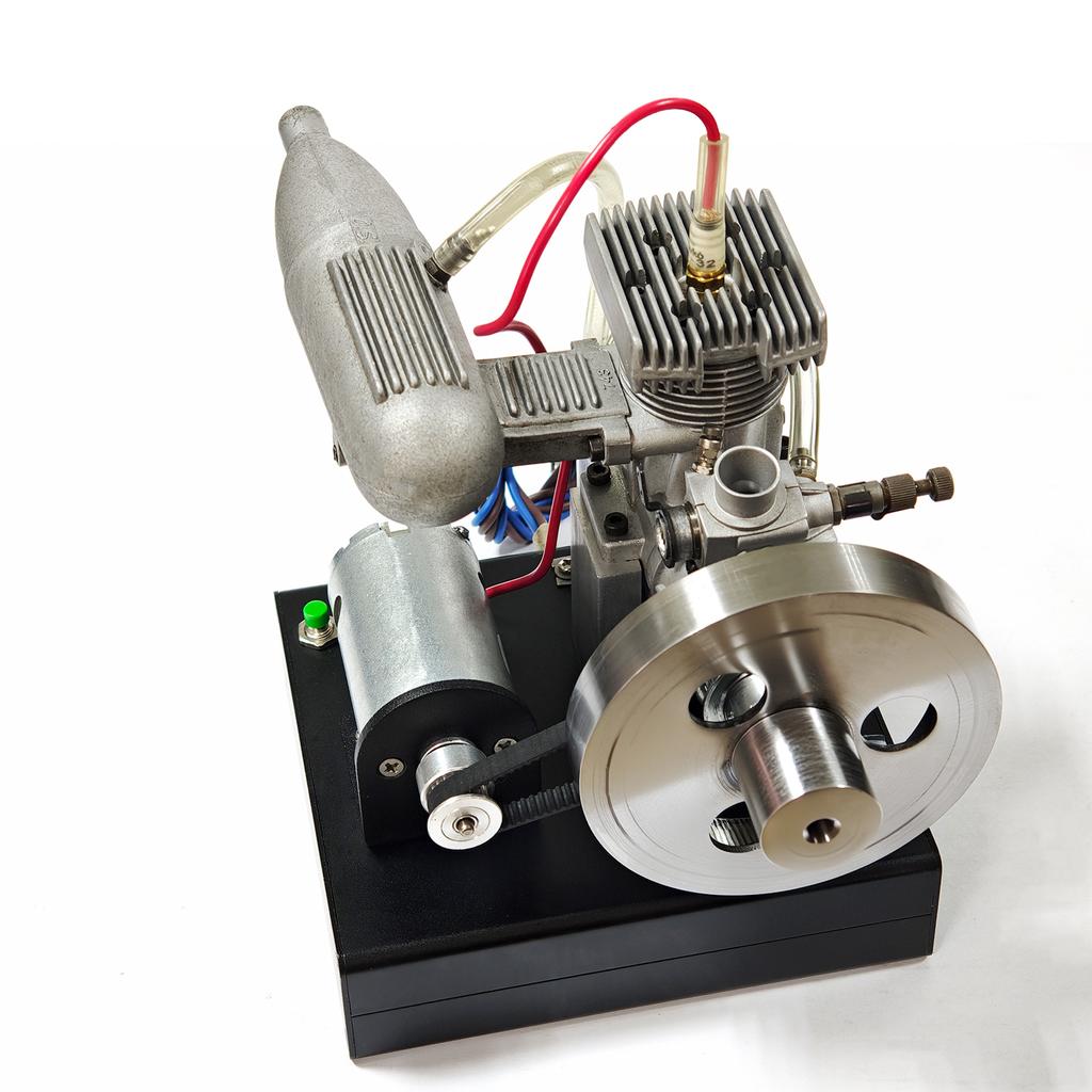 OS32 Engine DIY Modified Engine Model  with Base Motor Piston Rings Desktop Ornament Model Toy Metal Miniature Engine Model