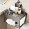 Bathroom Wall-Mounted Adhesive Tissue Box Holder