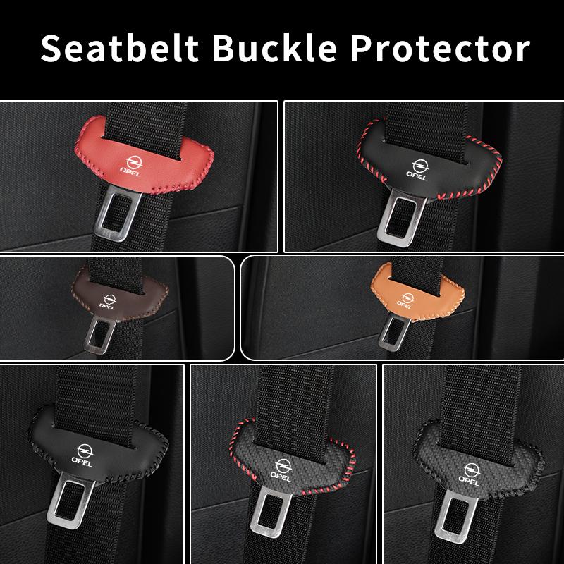2/5pcs Car Seat Belt Buckle Anti-scratch Protector Cover For Opel Corsa Astra Insignia Vectra Zafira Meriva Mokka Grandland