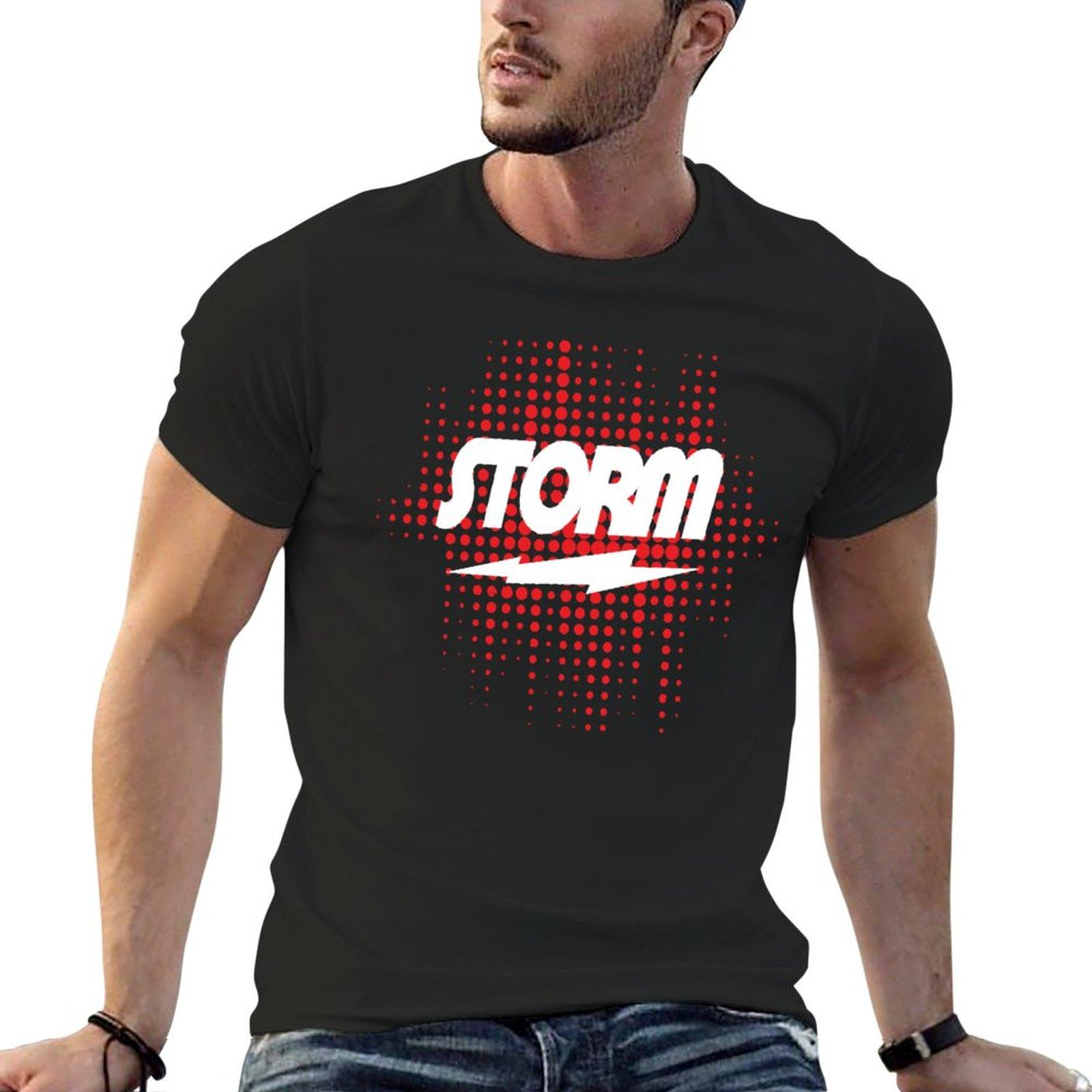 

New Storm Bowling T-Shirt Short t-shirt Blouse t shirt for men S