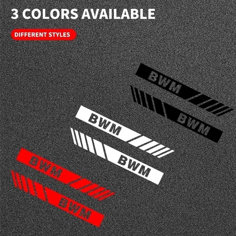 New 2025 2pcs Car Stripe Stickers Rearview Mirror Reflective Vinyl Decals Decoration For BMW F10 F13 F15 F16 F30 F34 F32 F3