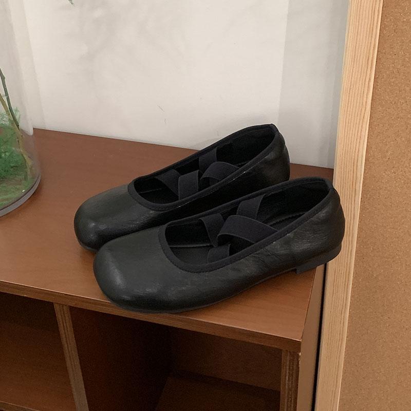 

Мода Мягкая Мода Эластичная Лента Женские Балетки Слипоны Женская Обувь Неглубокий Вырез Круглый Носок Женские Балетки Мэри Джейн 35 чёрный