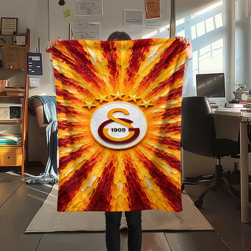 1PC Galatasaray S Patterned Flannel Blanket Suitable For All Seasons for Home Decor Warmth and Comfort Gifts Holiday Present