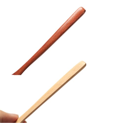 SITEDAN Wooden Muddler Spoon, Dessert Spoon, Ice Cream Spoon, Small Coffee Spoon, Cute and Stylish, for Commercial Use, Beverage Shops, and Home Use (