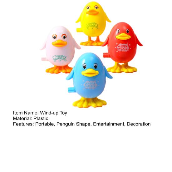 Wind-up Toy Colorful Kids Penguin Clockwork Toy No Batteries Required Kids
