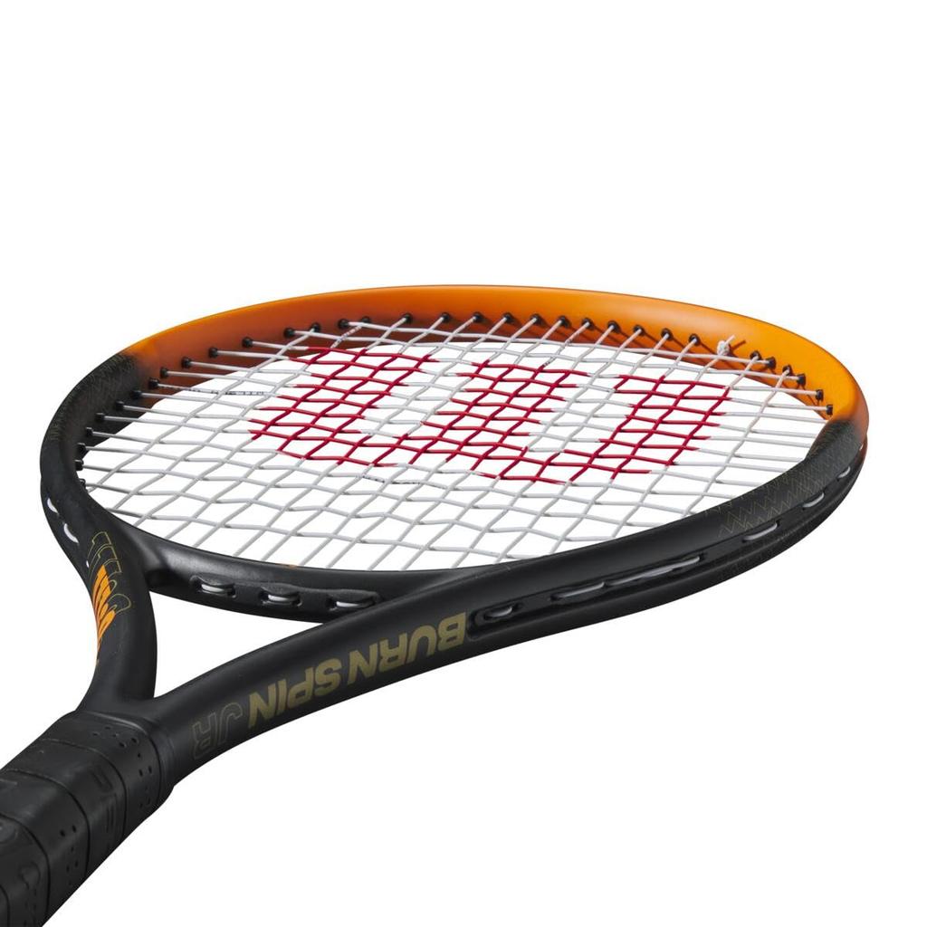 Wilson Hard Tennis Racket Junior Burnspin 25 Inch WR171610U [Pre-strung] Black/Orange