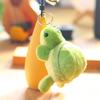 Porte-clés en peluche Purtle Animal Dessin animé Poupée Tortue Verte Porte-clés Tortue en peluche Cadeau pour couple