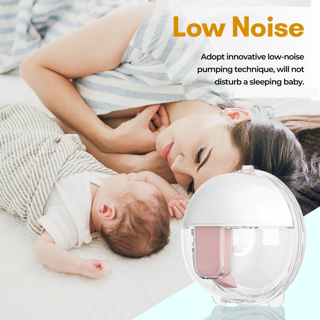 2pcs Wearable Hands Free Electric Breast Pump Portable Invisible Silent Pain Free Feeding Pump 3