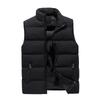 Men's /Winter Fashion Solid Colour Warm Down Cotton Zip Vest