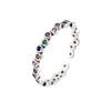 Niche Design Colorful Zircon Ring For Women Fashionable Versatile Finger Ring Personalized Jewelry