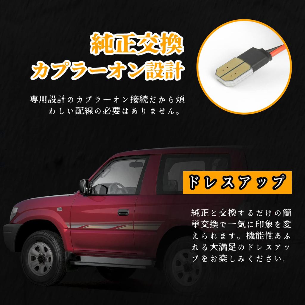 NEIFILES Side Marker Lamps for Toyota Land Cruiser 80 Corolla and Lexus Flowing Turn Front Bumper Fender High Brightness Series, Wagon, LS400,