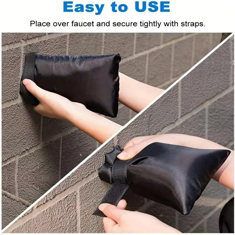 1/2/5/10Pcs Outdoor Faucet Cover Winter Freeze Protection Tap Insulated Sleeve Waterproof Anti Crack Tap Bag Pipe Protector