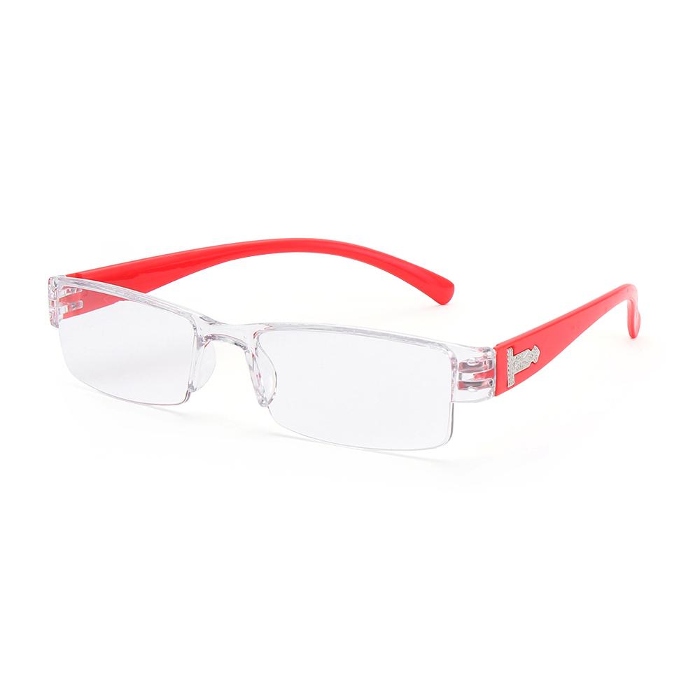 Fashion Half Frame Clear Reading Glasses Women Men Older PC Frame  Presbyopic Eyeglasses High-definition Vision Care +1.0~+4.0