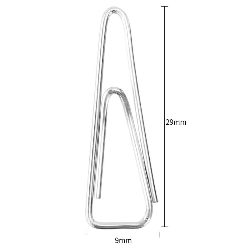 Deli Size 3 Nickel-Plated Paper Clips