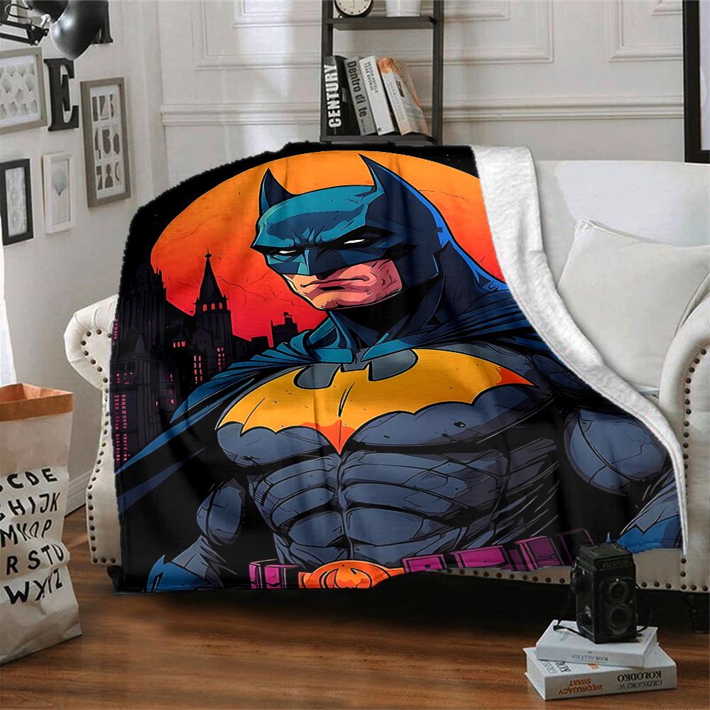 1pc Batman Flannel Throw Blanket Soft, Warm & Cozy for Couch, Bed, Office, and Travel Versatile All Season Gift, Christmas Present