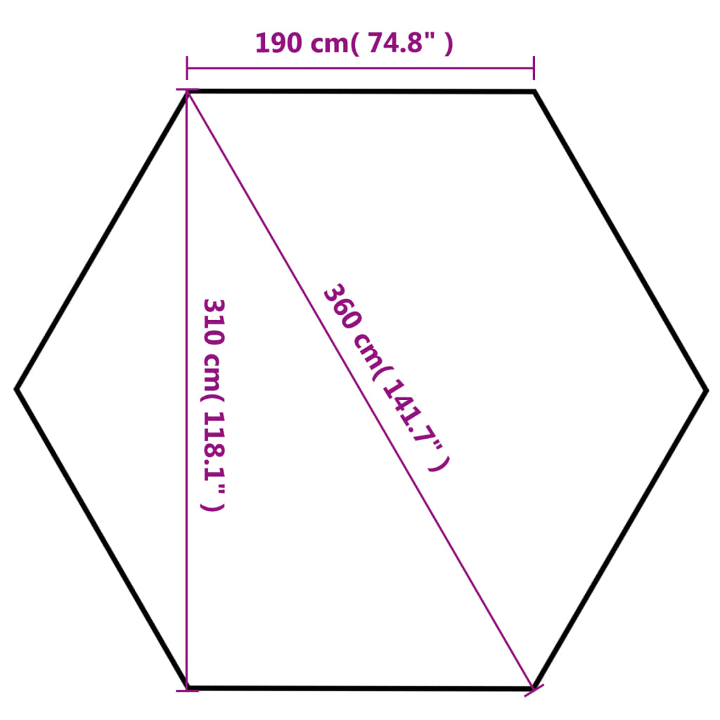 Hexagonal Pop Up Gazebo with 6