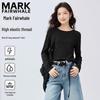 Mark Fairwhale Dámské úzké tričko s kulatým výstřihem a dlouhým rukávem