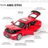 1/32 Scale Benz AMG GT63 Sports Car Alloy Diecast Car Model Sound Light Pull Back Toys Ornaments Gift for Children Collect