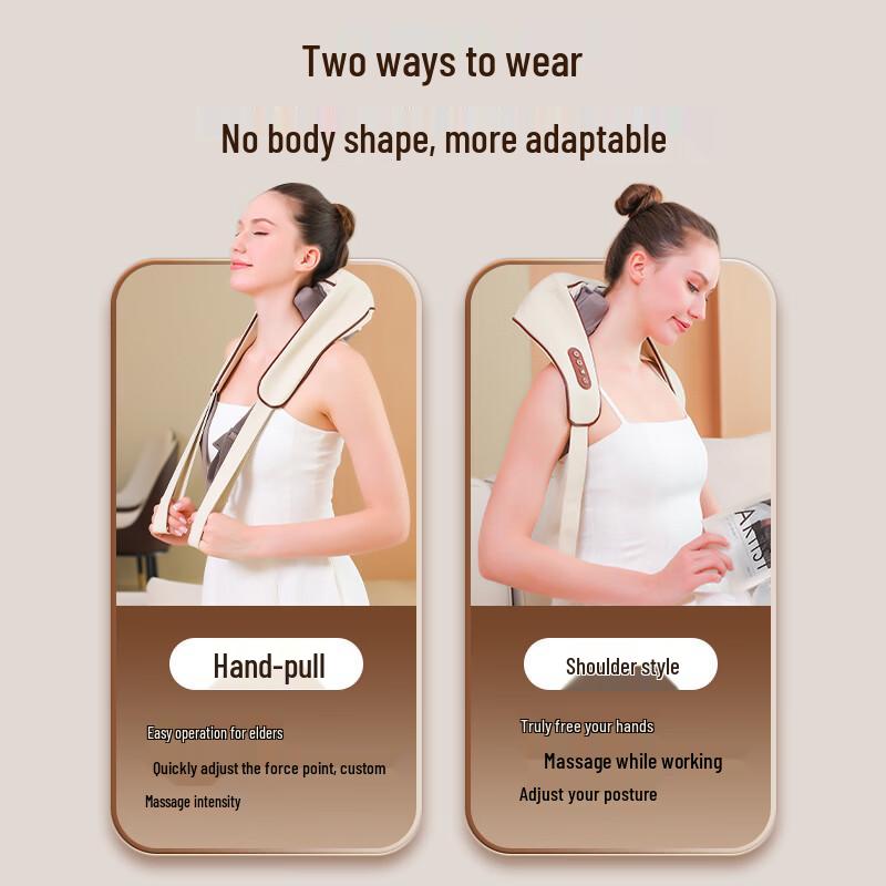 MEEEGOU Shoulder and Neck Kneading Massager CN plug (adapter included)