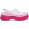 Saboti Femei Crocs Classic Stacked Clog Dragon Fruit 38-39 EU Synthetic Material Platform Comfort Slip Resistant Clogs