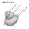 Tea Tool Stainless Steel Mesh Infusers 8 10 12 14 16 18cm For Mate Kitchen Flour Strainer Filter With Handle Colander Sieve