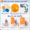 Ouddy Life 128Pcs Blue Balloons Garland Arch Kit, Blue Orange Bone Themed Birthday Party Supplies with Happy Birthday Banner Foil Paw Print Latex