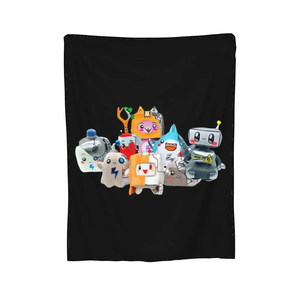 Rocky Lankybox Lanky Box Blankets Soft Warm Flannel Throw Blanket Cover for Bed Living Room Picnic Travel Home Sofa