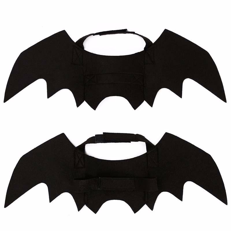 Pet Halloween Cosplay Costume for Dogs Cats Puppy Kittens Black Bat Wings