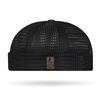Leather Label Hollowed-out Large Mesh Tang Hats for Men and Women Hip-hop Breathable Landlord Hats