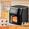 Smart 13L Oil-Free Air Fryer with New Color Display - Large Capacity Electric Fryer for French Fries