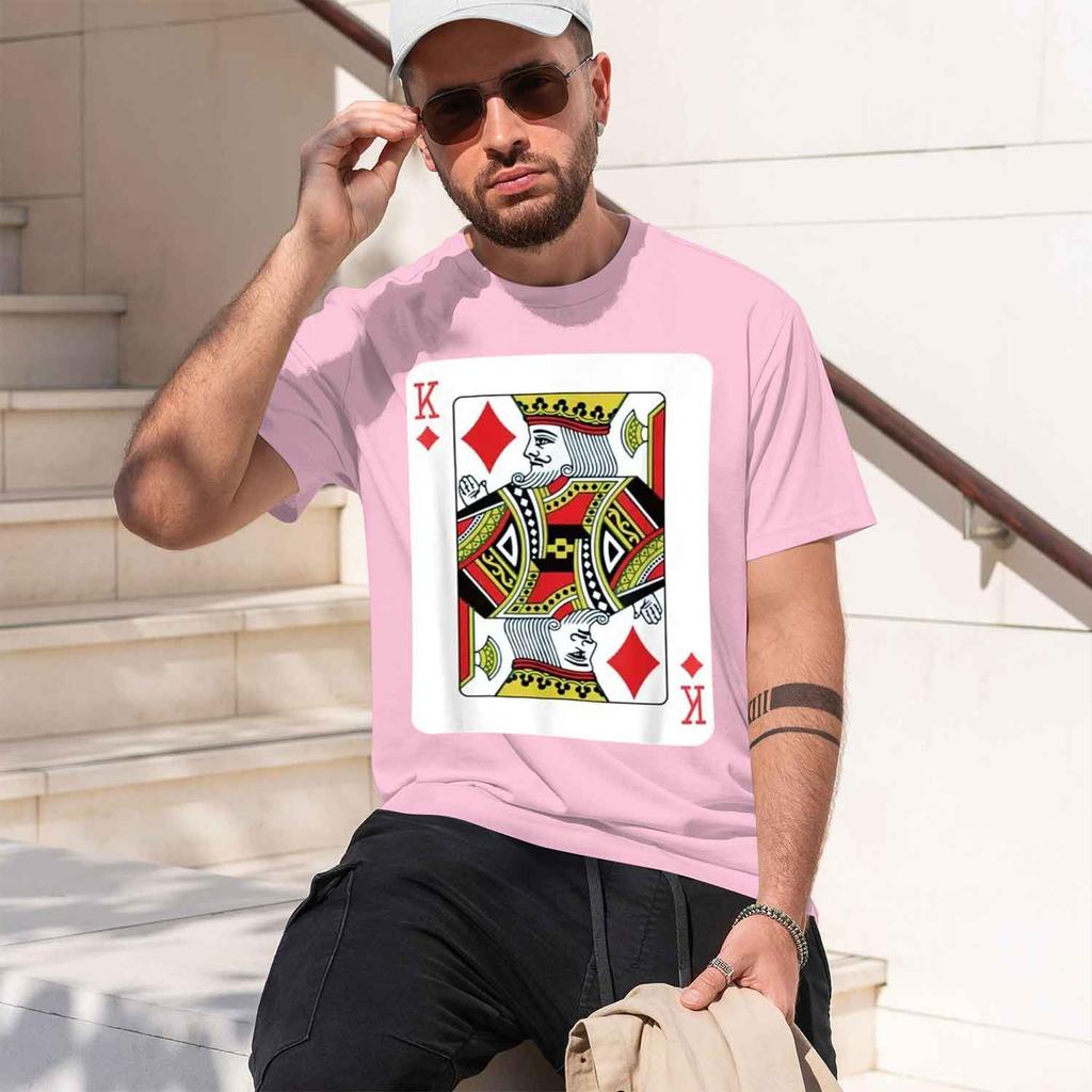 2026 New Model King Of Diamonds Playing Card Poker T Shirt