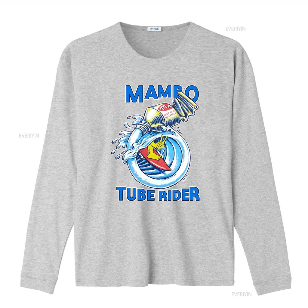 Vintage 1999 Mambo Tube Rider Surfing T Shirt Reg Size Mombasa Design Funny Pop Art Print Retro Style Vintage Washed Fashion