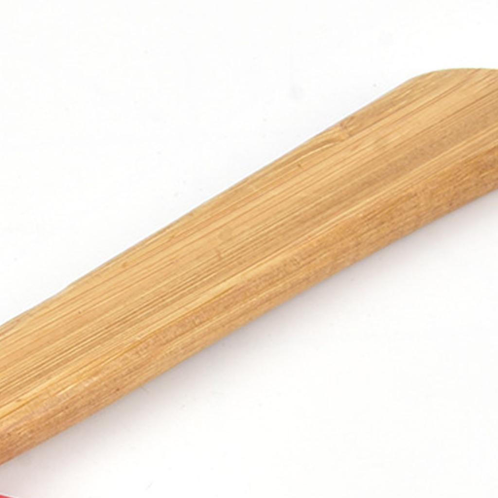 Pizzamesser 430 Stahl PP Bambusgriff Ergonomisch Rund Axt Pizzaschneider für Zuhause Restaurants