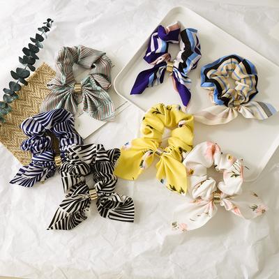 Hair Rubber Band Bow Hair Rope Simple Large Intestine Hair Ring Head Jewelry Elastic Band Hair Ring Fashion Braid