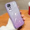 KEYSION Luxury Plating Glitter Phone Case for Redmi Note 11 Pro 11S 5G 11 Pro+ 5G Transparent Soft TPU Shockproof Cover