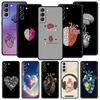 Kreatives Herz Medizinische Weiche Handyhülle Für Samsung Galaxy S25 Edge S24 Plus S23 FE S22 S21 S20 Ultra 5G S10 Schwarze Schutzhülle
