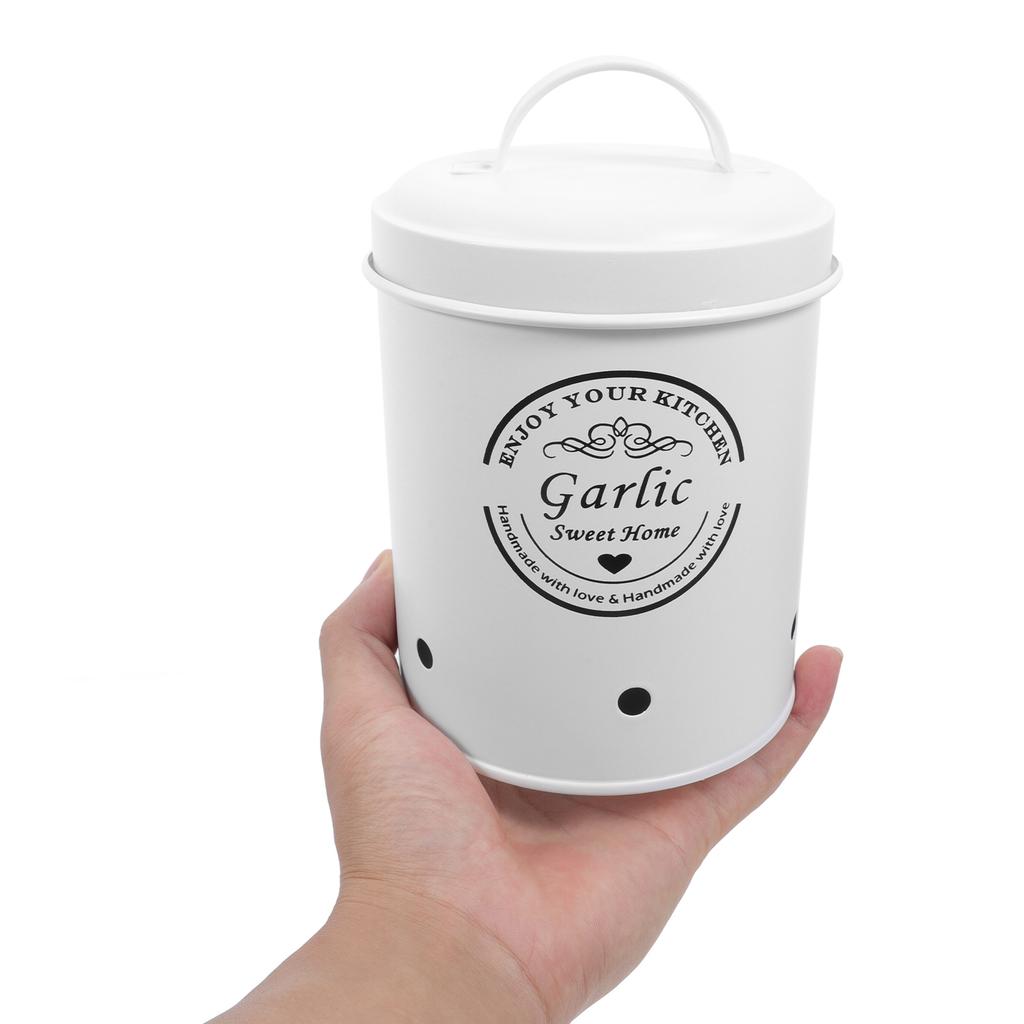 Serbatoio per Conservazione Verdure Patate Aglio Custode Salva Conserva Barattolo Cesto Frutta Supporto in Ferro Contenitori da Banco per Cucina