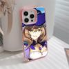 Game GI Lisa Mobile Phone Case for iPhone 17 16 15 14 13 12 11 X XR XS 8 7 Air Pro Max Plus Translucent Pink Colorful Cover
